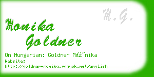 monika goldner business card